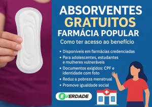 Absorventes gratuitos Farmácia Popular: Como Acessar Benefício - É Verdade