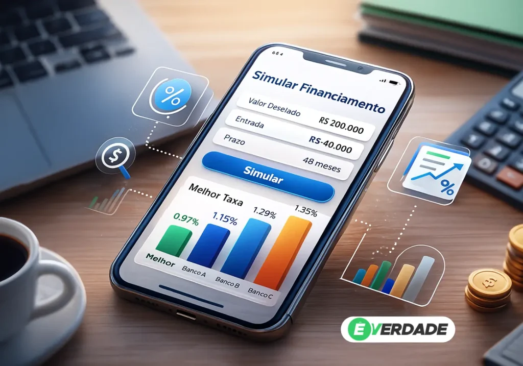Simular financiamento com app: como achar as melhores taxas - É Verdade