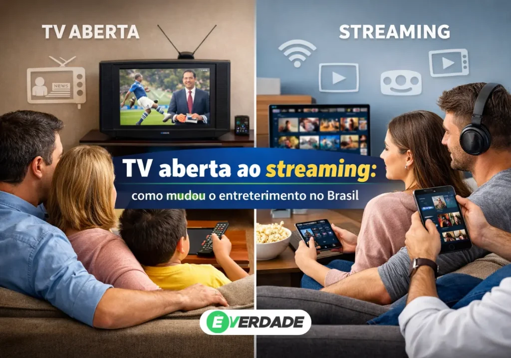 TV aberta ao streaming: como mudou o entretenimento no Brasil - É Verdade